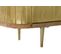 Buffet Meuble De Rangement En Bois De Manguier Et Laiton Coloris Doré - L. 150 X H. 77 X P. 43 Cm