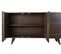 Buffet Meuble De Rangement En Bois D'acacia Coloris Marron Foncé - L. 145 X H. 76 X P. 41 Cm