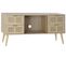 Buffet Meuble De Rangement En Paulownia Et Mdf Coloris Naturel - L. 120 X H. 60 X P. 42 Cm