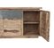 Commode, Meuble De Rangement En Bois De Sheesham Coloris Naturel - L. 175 X P. 45 X H. 72 Cm