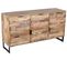 Buffet Meuble De Rangement En Bois De Manguier - L. 150 X H. 80 X P. 40 Cm