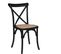 Lot De 4 Chaises En Bois Hêtre Coloris Noir - Longueur 48 X Profondeur 52 X Hauteur 89 Cm