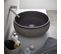 Vasque À Poser / Lavabo En Basalte Coloris Noir - Diamètre 42 X Hauteur 15 Cm