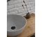 Vasque À Poser / Lavabo En Ciment  Coloris Gris Béton - Diamètre 40 X Hauteur 15 Cm