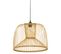 Lampadaire En Bambou Coloris Beige -  Diamètre 38  X Hauteur 30 Cm