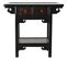 Table Console En bois D'orme coloris Noir /marron Foncé - L. 85 X P. 35 X H. 80 Cm