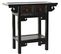 Table Console En bois D'orme coloris Noir /marron Foncé - L. 85 X P. 35 X H. 80 Cm