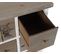 Table Console En Bois De Sapin Coloris Naturel /blanc - L. 104 X P. 35 X H. 80.5 Cm