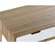 Table Basse En Bois De Sapin Coloris Blanc Et Marron - Longueur 105 X Profondeur 55 X Hauteur 46 Cm