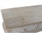 Console Table En Bois De Manguier Coloris Naturel/blanc - L. 92 X P. 42 X H. 81 Cm