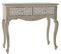 Console Table En Bois De Manguier Coloris Naturel/blanc - L. 92 X P. 42 X H. 81 Cm