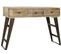 Console Table En Métal Noir Et Bois De Manguier Coloris Naturel - L. 130 X P. 40 X H. 89 Cm