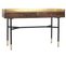 Console Table En Métal Noir Et Bois De Manguier Coloris Marron Foncé - L. 120 X P. 40 X H. 78 Cm