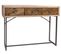 Console / Table Console En Métal Coloris Naturel - Longueur 110 X Profondeur 32 X Hauteur 85 Cm