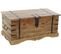 Coffre De Rangement En Bois D'acacia Coloris Naturel - Longueur 90 X Profondeur 40 X Hauteur 40 Cm