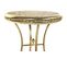 Table D'appoint Ronde En Métal Coloris Doré - Diamètre 42 X Hauteur 57 Cm