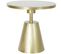 Table D'appoint En Marbre Et Fer Coloris Blanc Doré - Diamètre 60 X Hauteur 58 Cm