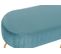 Banquette En Métal Et Velours Bleu - Longueur 90 X Profondeur 50 X Hauteur 45 Cm