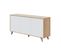 Buffet Meuble De Rangement En Mélamine - H. 75 X L. 154 Cm X P. 40 Cm