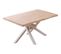 Table À Manger Rectangulaire En Bois Coloris Chêne Nordique Pieds Blanc - L. 150 X P. 90 X H. 76 Cm