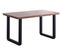 Table À Manger Rectangulaire Extensible En Bois - L. 140-220 X P. 80 X H. 77 Cm