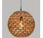Lampe Suspension En Jacinthe Coloris Naturel - Diamètre 38 X Hauteur 36 Cm