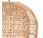 Lampe Suspendue, Suspension Luminaire En Bois De Rotin Coloris Beige Et Métal Noir