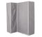 Armoire Penderie D'angle En Tissu Coloris Gris - Longueur 131 X Profondeur 87,5 X Hauteur 169 Cm