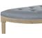 Banquette En Velours Et Bois De Caoutchouc Coloris Gris / Naturel - L. 125 X P. 43 X H. 48 Cm