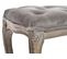 Banquette En Velours Et Bois De Caoutchouc Coloris Gris- L. 112 X P. 38 X H. 48 Cm