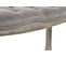 Banquette En Velours Et Bois De Caoutchouc Coloris Gris- L. 112 X P. 38 X H. 48 Cm