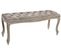 Banquette En Velours Et Bois De Caoutchouc Coloris Gris- L. 112 X P. 38 X H. 48 Cm