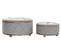 Ensemble De 2 Banquettes Coffres En Bois Coloris Gris Clair