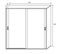 Armoire, Placard Garde-robe 2 Portes Coloris Chêne Cambrian, Blanc - L. 180 X P. 55 X H. 208 Cm