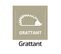 Tapis Gratte-pieds Grattant " Téresa Graphite" En Polypropylène -  Largeur 50 X Longueur 80 Cm