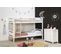 Commode,  Meuble De Rangement En Pin Coloris Blanc- Longueur 79 X Profondeur 40  X Hauteur 80  Cm