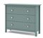 Commode,  Meuble De Rangement En Pin Coloris Vert Pétrole  - L. 100 X P. 40 X H. 80 Cm