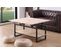 Table Basse Avec Plateau Relevable Et Extensible En Bois De Chêne Avec Pieds En Métal Noir