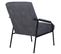 Fauteuil Rembourré En Tissu Gris Avec Pieds En Métal Noir - L. 62 X P. 85 X H. 93 Cm