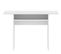 Console Extensible En Bois Mélaminé Coloris Blanc - L. 110.6 X P. 33-66.2 X H. 75.5-77.5 Cm