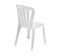 Lot De 2 Chaises De Jardin Empilables En Résine Coloris Blanc - L. 52 X P. 52 X H. 88 Cm