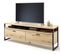 Meuble TV En Bois Coloris Chêne Massif  - Longueur 205  X Hauteur 69 X Profondeur 46 Cm