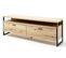 Meuble TV En Bois Coloris Chêne Massif  - Longueur 205  X Hauteur 69 X Profondeur 46 Cm