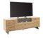 Meuble TV En Bois Coloris Chêne Sauvage  - Longueur 210  X Hauteur 70 X Profondeur 50 Cm