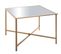 Table D'appoint En Métal Coloris Or- Longueur 60 X Profondeur 60 X Hauteur 45 Cm