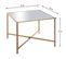 Table D'appoint En Métal Coloris Or- Longueur 60 X Profondeur 60 X Hauteur 45 Cm