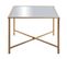 Table D'appoint En Métal Coloris Or- Longueur 60 X Profondeur 60 X Hauteur 45 Cm