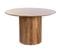 Table À Manger, Table Repas Ronde En Bois Massif Coloris Naturel - Diamètre 120 X Hauteur 76 Cm