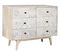 Commode, Meuble De Rangement En Bois De Manguier Coloris Naturel - L. 100 X P. 40 X H. 80 Cm