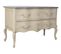 Commode, Meuble De Rangement En Bois Mdf Vieilli Coloris Gris Foncé, Beige